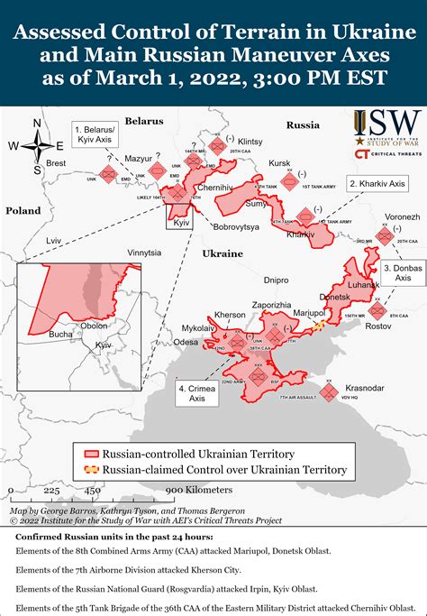 study of war map ukraine